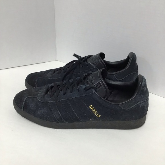 adidas gazelle black leather